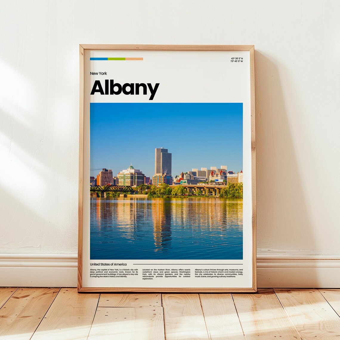 Albany Poster Print Photo Wall Art New York Travel Gift