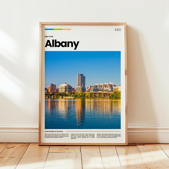 Albany Poster Print Photo Wall Art New York Travel Gift
