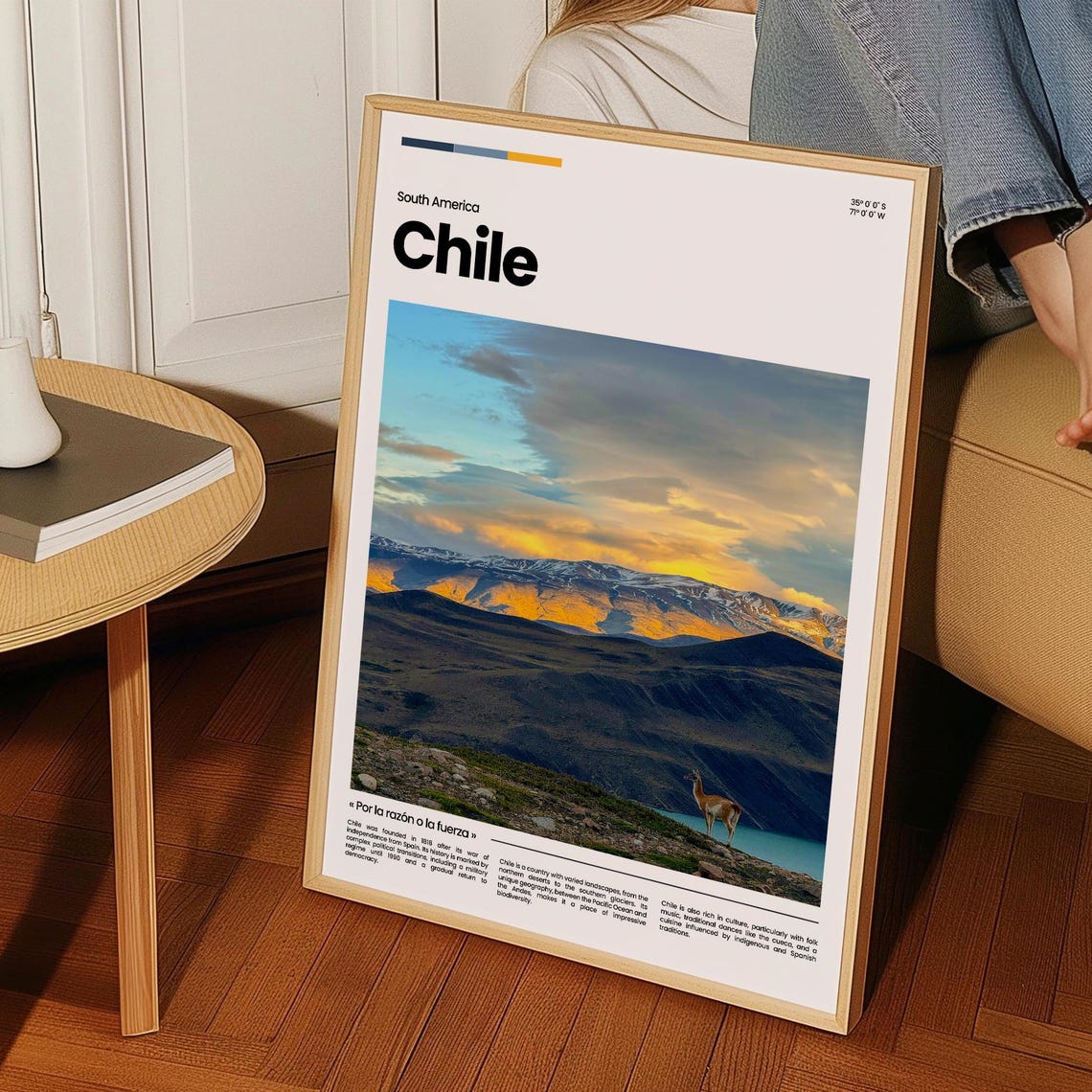 Chile Travel Poster Chile Poster Chile Photo Poster Chile Art Print South America Poster South America Travel Poster Travel Gift - Image 3