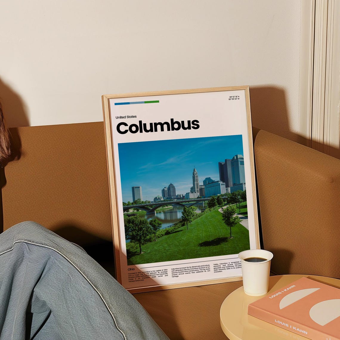 Columbus Travel Poster Columbus Poster Columbus Photo Poster Columbus Art Print Columbus Art Usa Poster Usa Travel Poster Travel Gift - Image 4