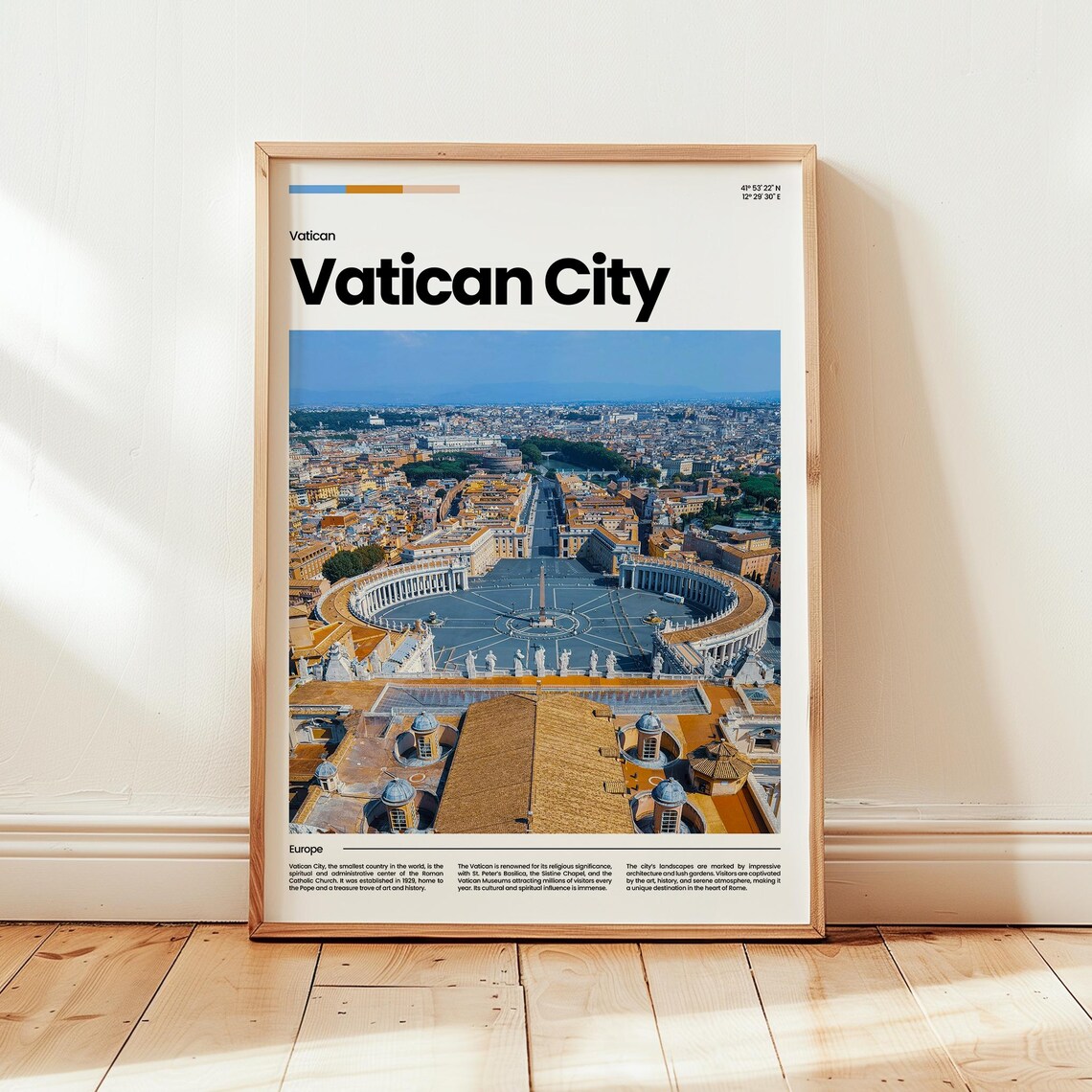Vatican City Poster Print Photo Wall Art Travel Gift