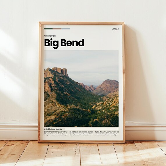 Big Bend National Park Poster Print Photo America Travel Gift
