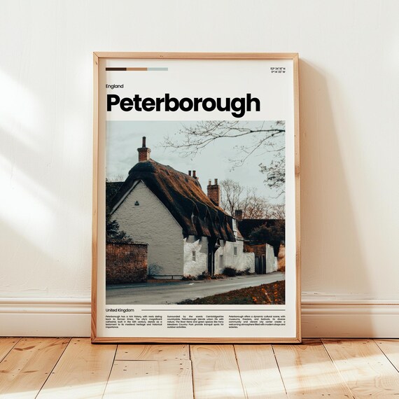 Peterborough Poster Print Photo England Travel Gift