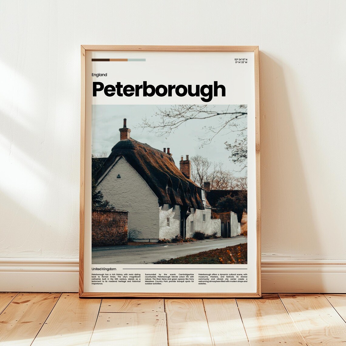 Peterborough Poster Print Photo England Travel Gift