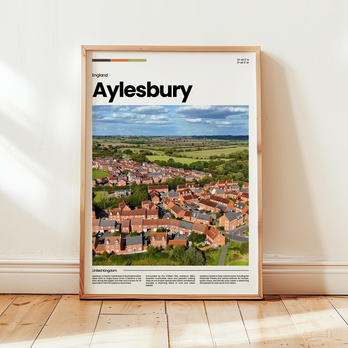 Aylesbury Poster Print Photo Wall Art England Travel Gift