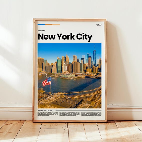 New York City Poster Print Photo Travel Gift