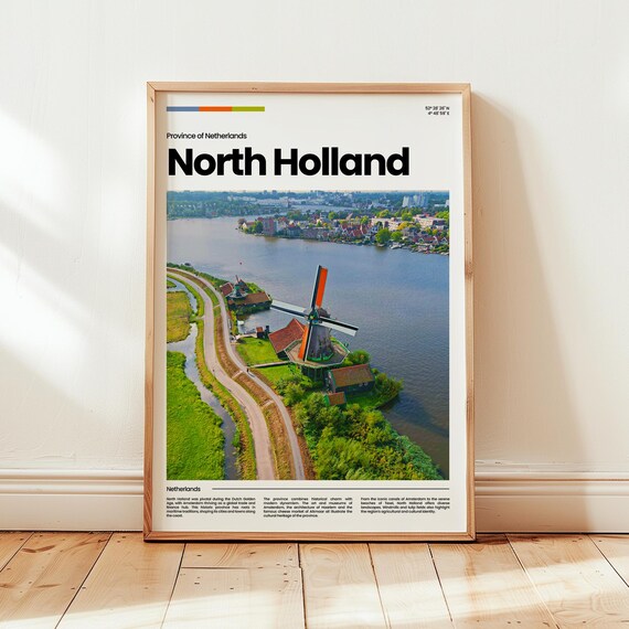 North Holland Poster Print Photo Netherlands Travel Gift