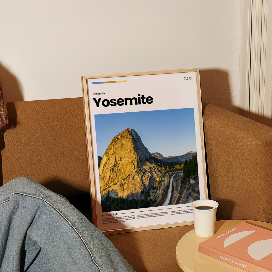 Yosemite National Park California Half Dome Granite Waterfall Poster - Image 4