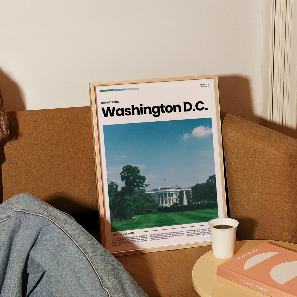 Washington DC White House Lawn Capital Landmarks Travel Poster - Image 4