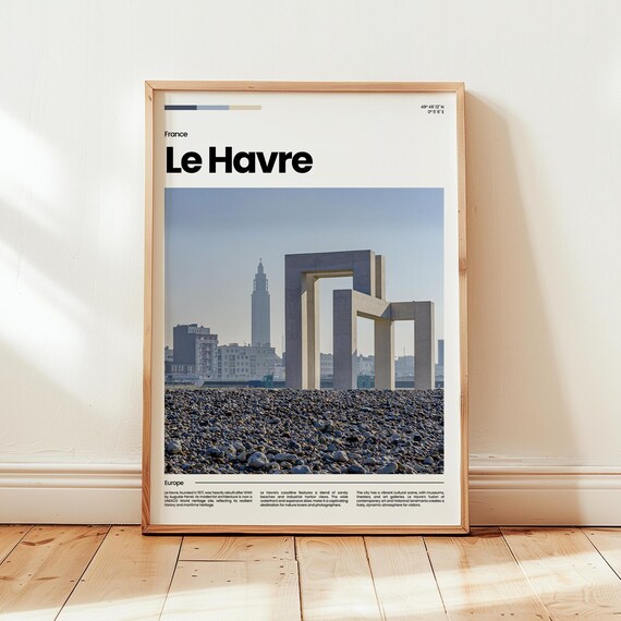 Le Havre Poster Print Photo Wall Art France Travel Gift