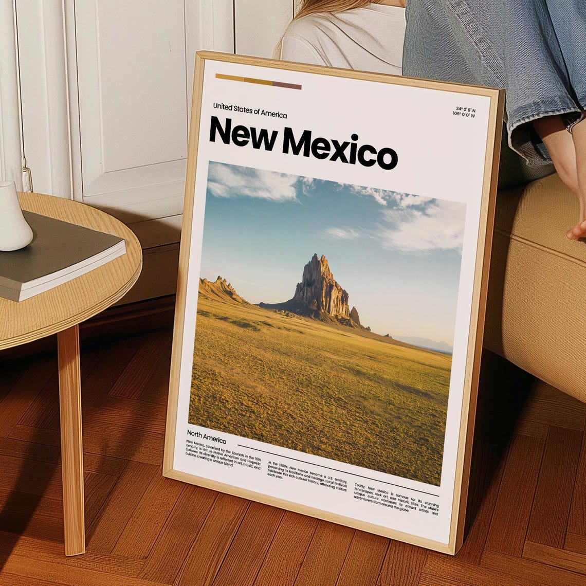 New Mexico Travel Poster New Mexico Poster New Mexico Photo Poster New Mexico Art Print America Poster Usa Travel Poster Travel Gift - Image 3