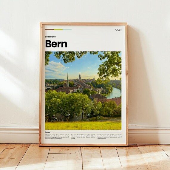 Bern Poster Print Photo Wall Art Switzerland Travel Gift