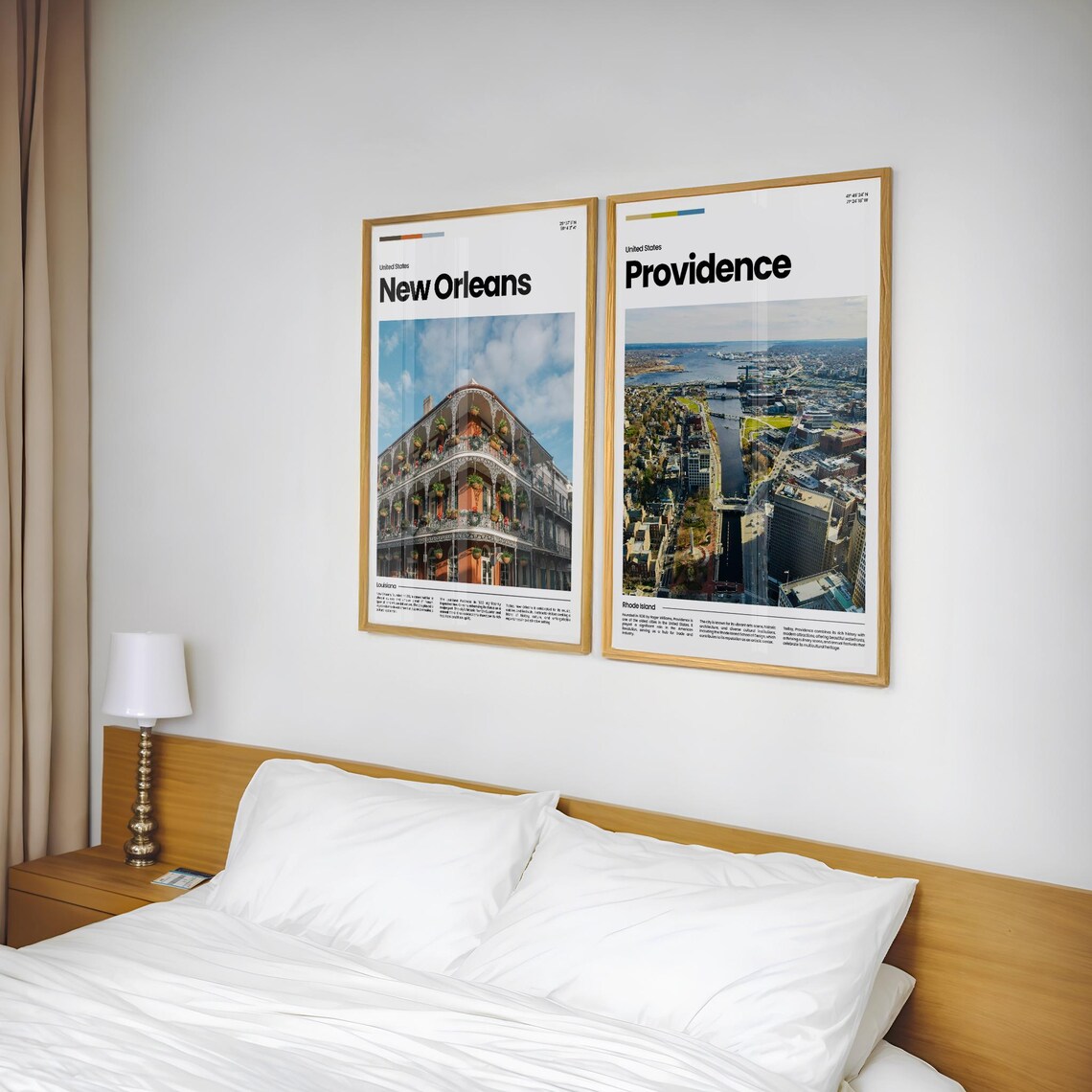 Providence River Harbor Aerial Rhode Island Modern Travel Poster - Image 2