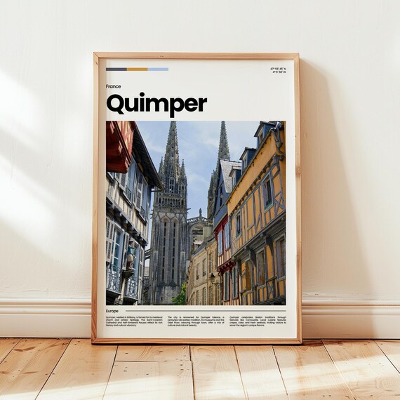Quimper Poster Print Photo Wall Art France Travel Gift