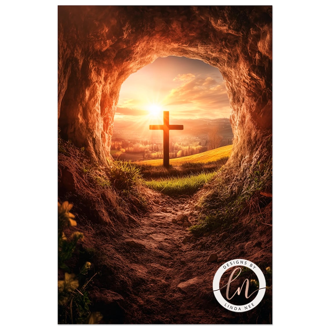 He Is Risen Resurrection Art Print, Easter Faith - Image 4