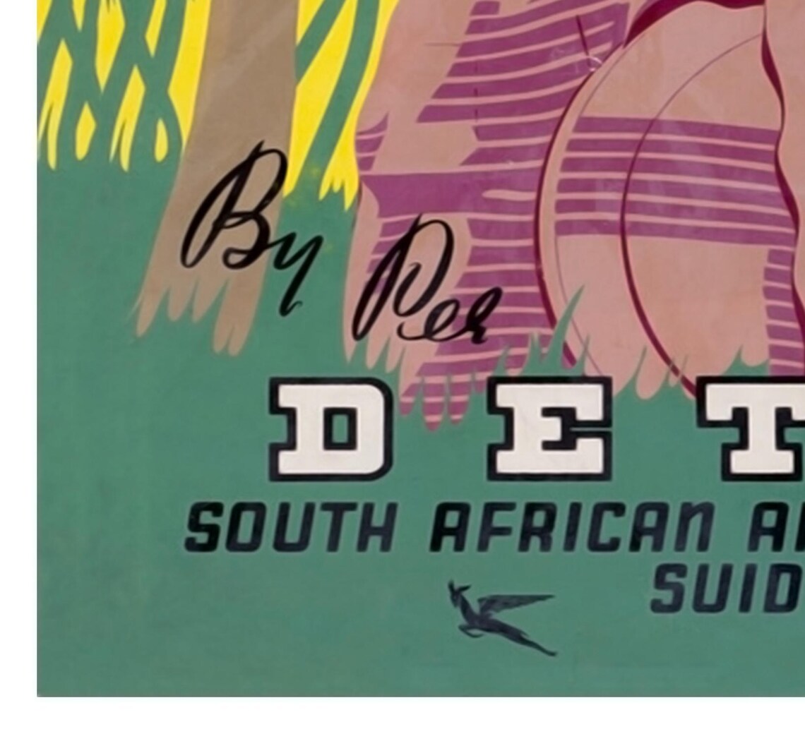 Johannesburg Travel Poster South Africa Art African Print Xr2798a - Image 2