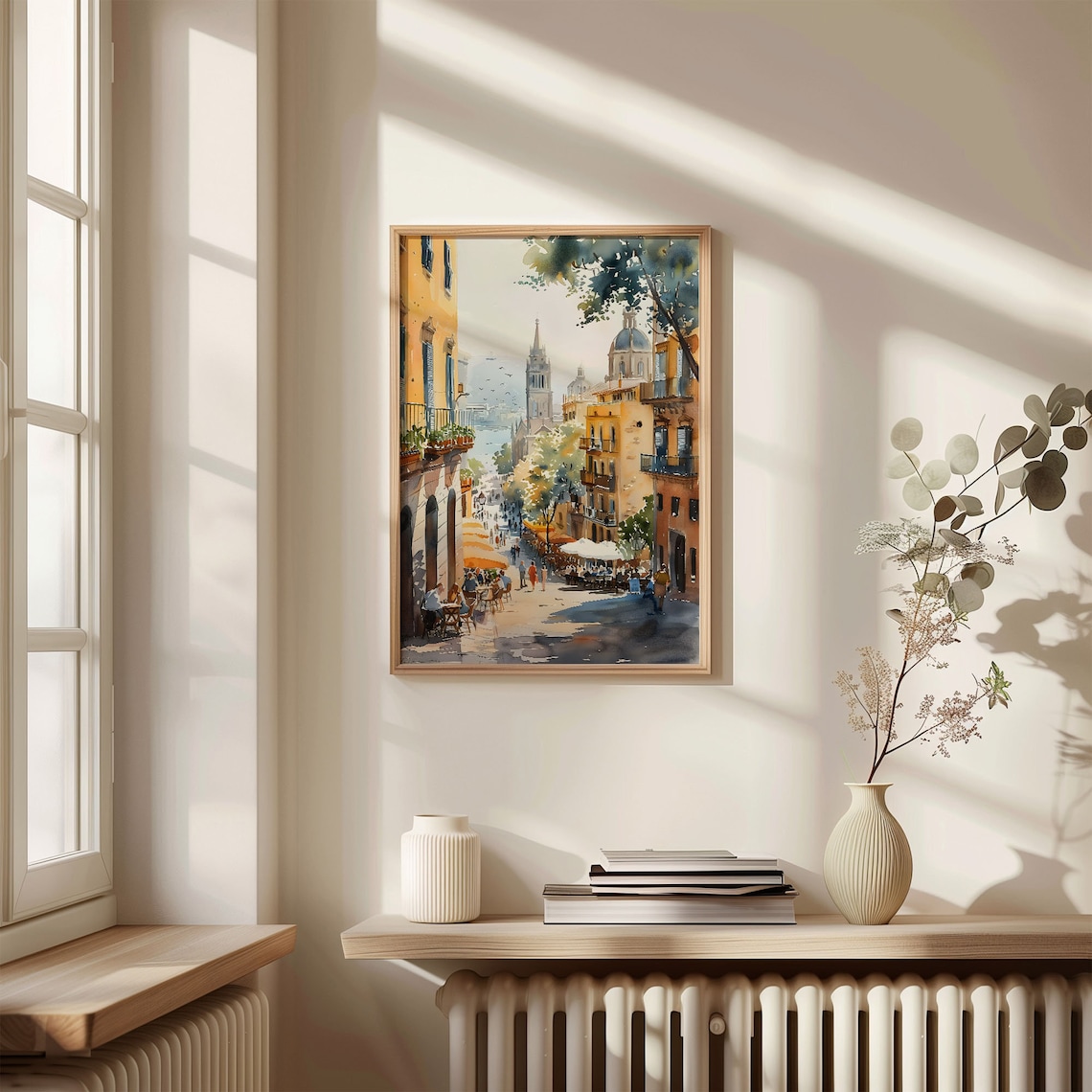Barcelona Watercolor Painting, Park Guell Travel Poster - Image 4
