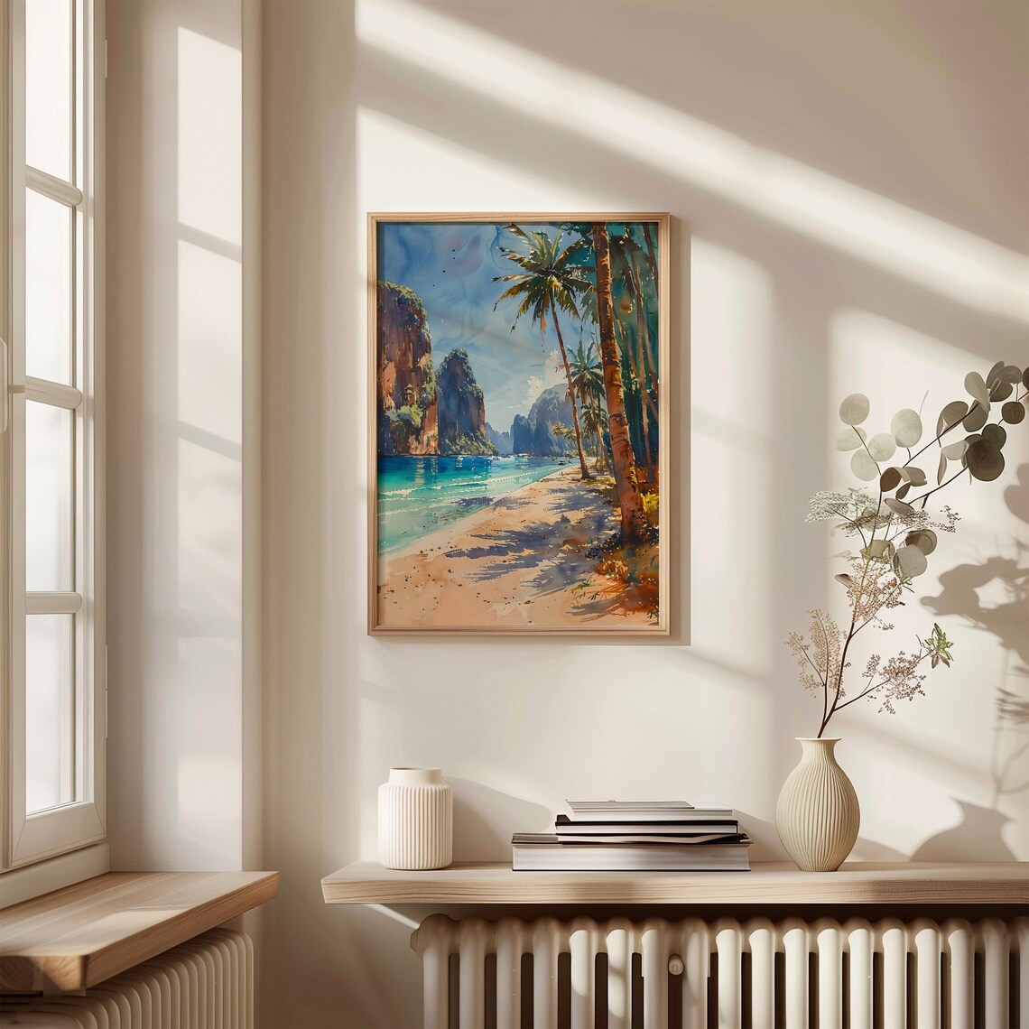 Thailand Phi Phi Island Watercolor Travel Poster - Image 4