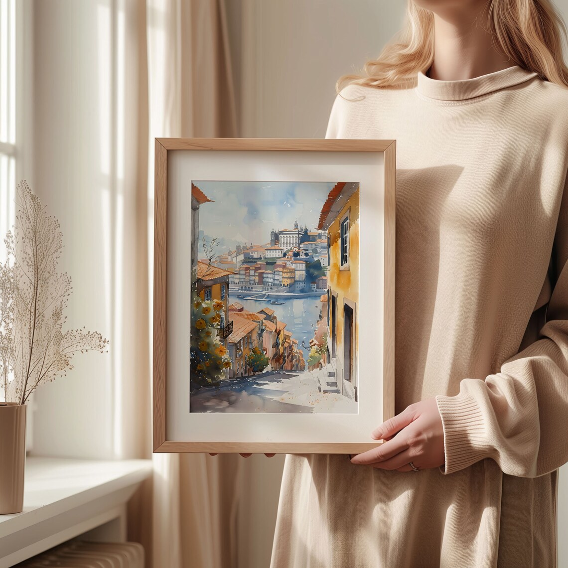 Porto Watercolor Painting Travel Poster - Image 2