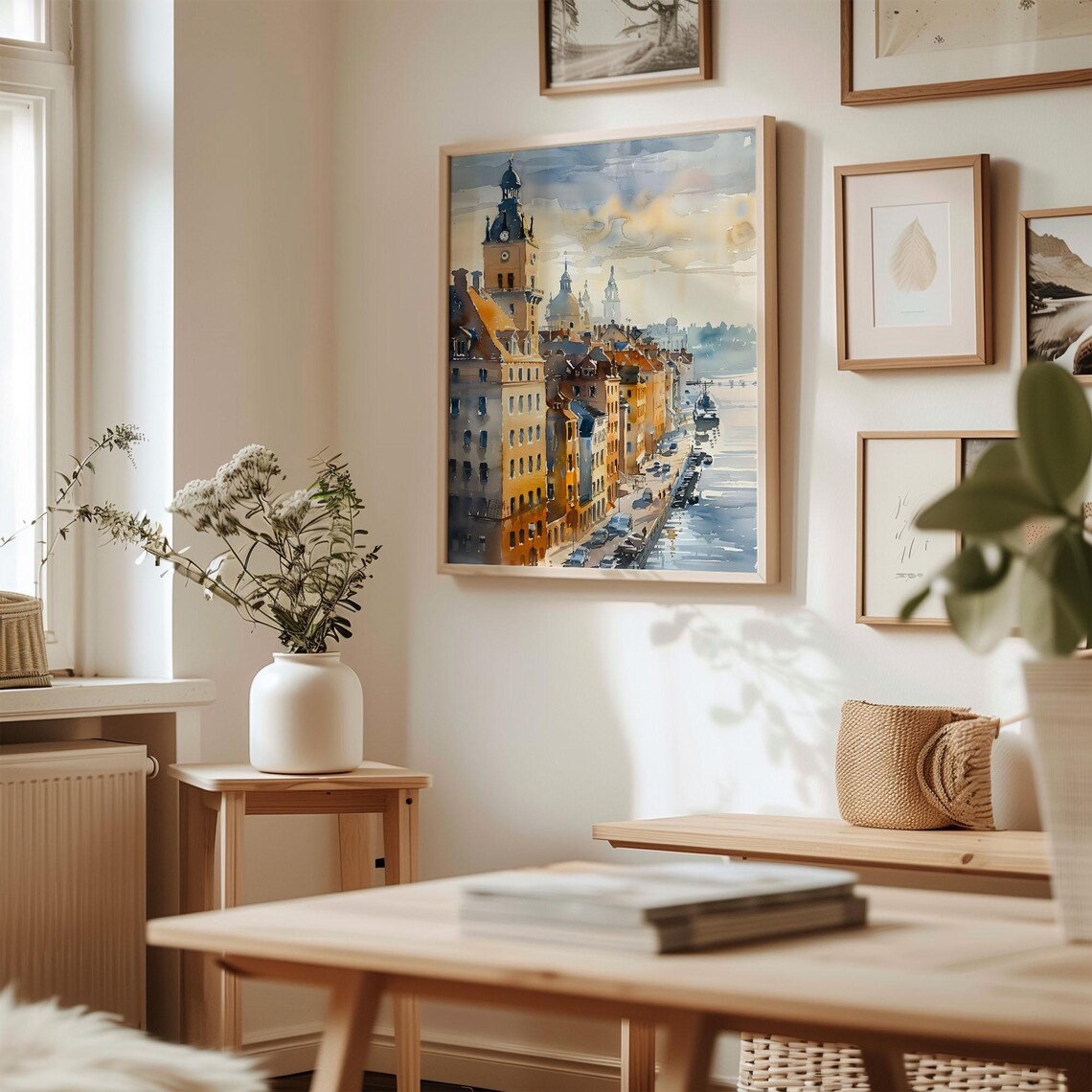 Riga Watercolor Travel Poster, City Wall Art - Image 3