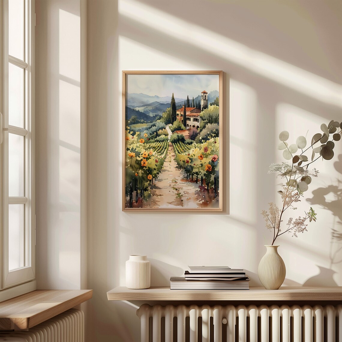 Napa Valley Watercolor Painting Wine Travel Poster - Image 4