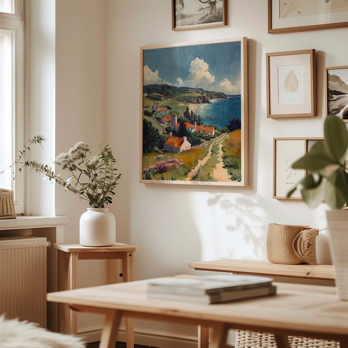 Woolacombe Watercolor Travel Print, Devon Poster - Image 3