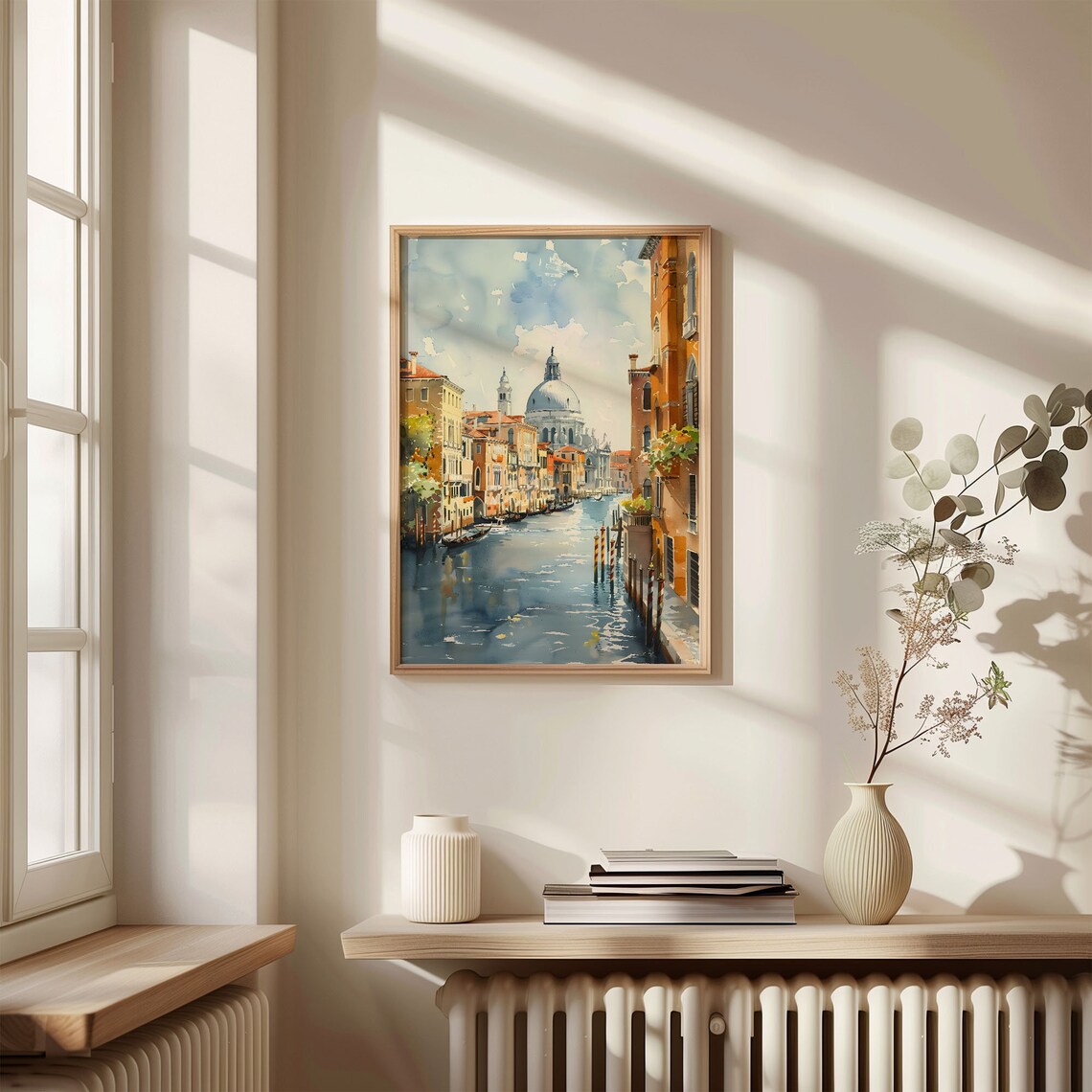 Venice Watercolor Travel Poster, Italy Wall Art - Image 4
