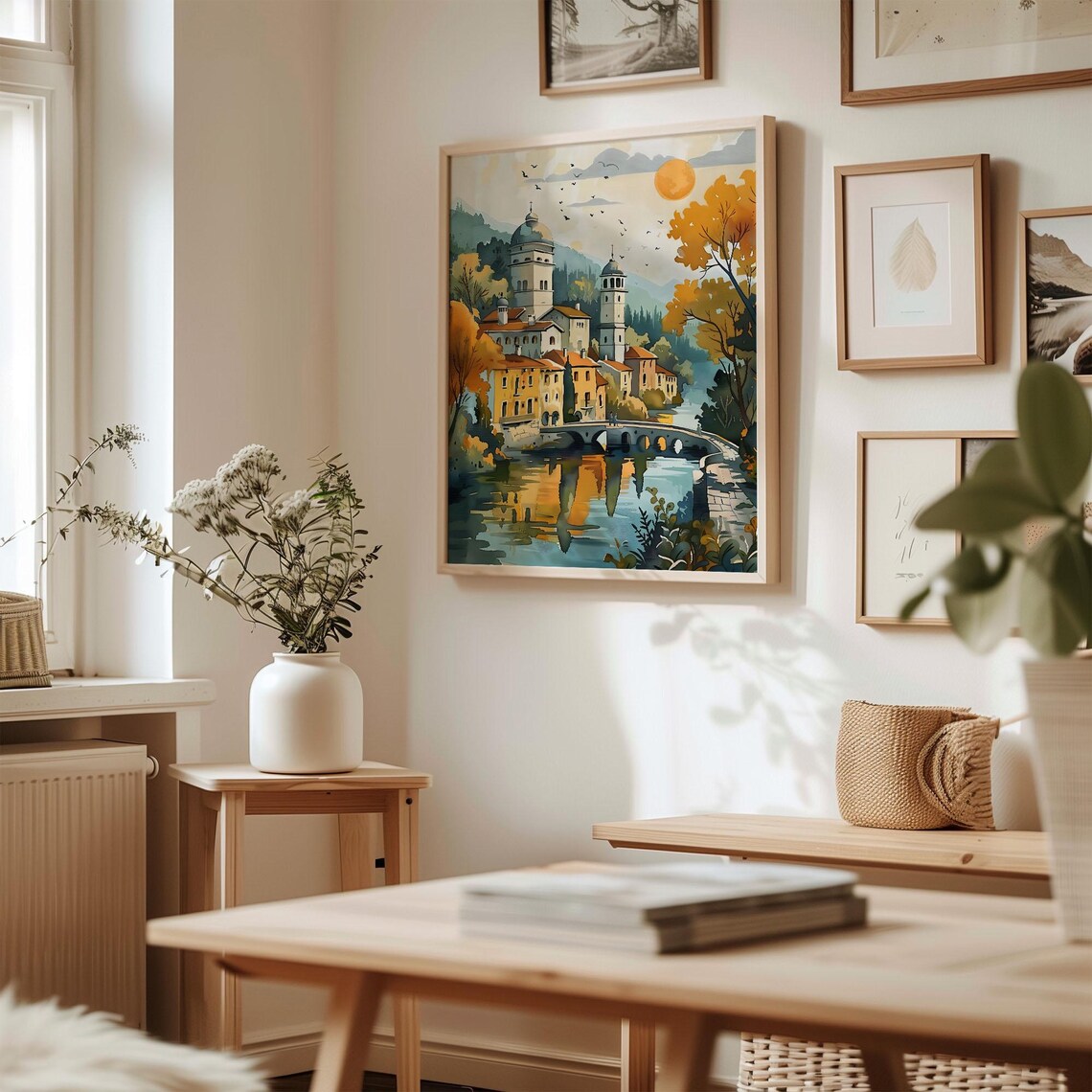 Belgrade Watercolor Painting, Serbia Travel Poster - Image 3