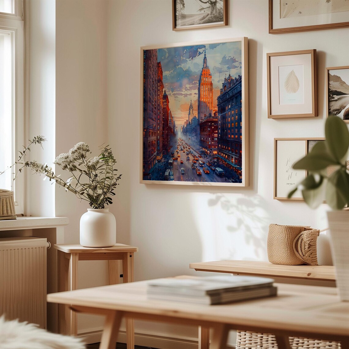 New York Watercolor Travel Poster, Wall Art Print - Image 3
