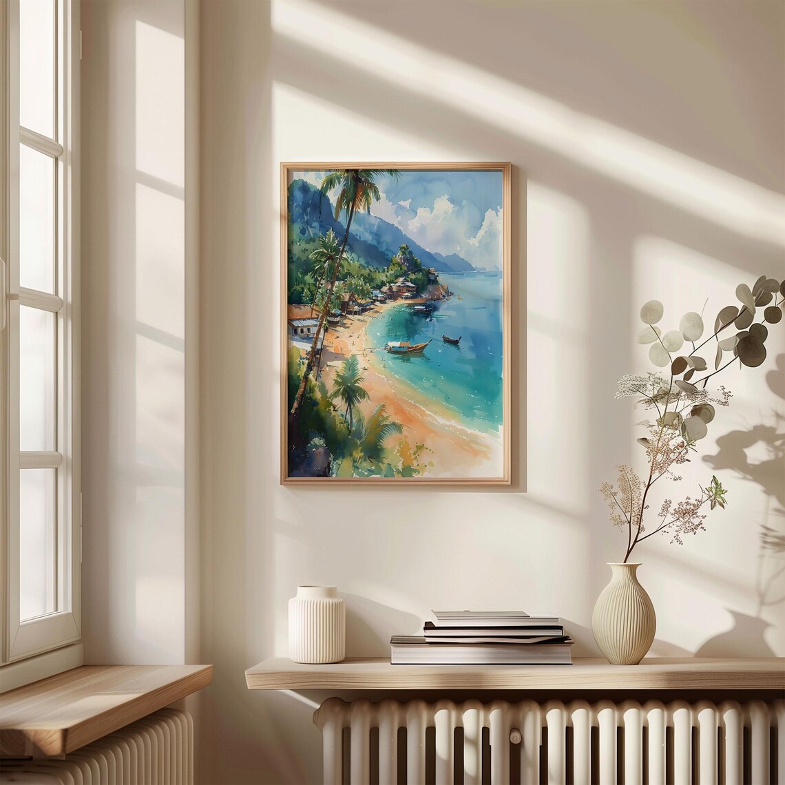 Koh Samui Watercolor Travel Poster, Thailand Art Print - Image 4