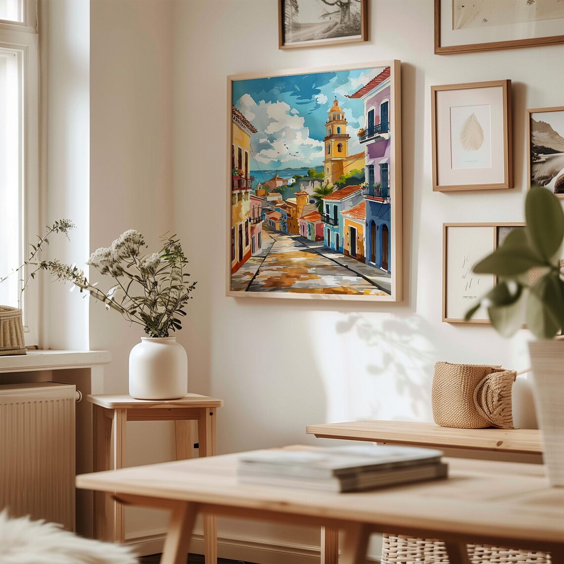 Salvador Watercolor Travel Poster, Brazil Wall Art - Image 3