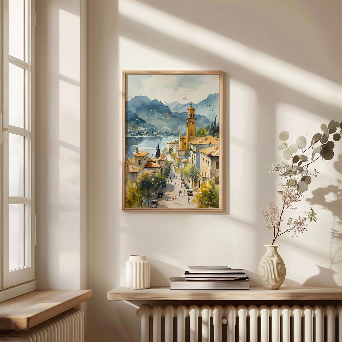 Shkodr Watercolor Painting Albania Travel Poster - Image 4