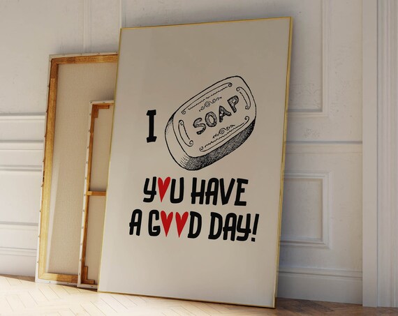 Motivational Wall Art Typography Print Funny Bathroom Decor Trendy Art Bathroom Prints Vintage Decor Bathroom Art Funny Prints Wall Art