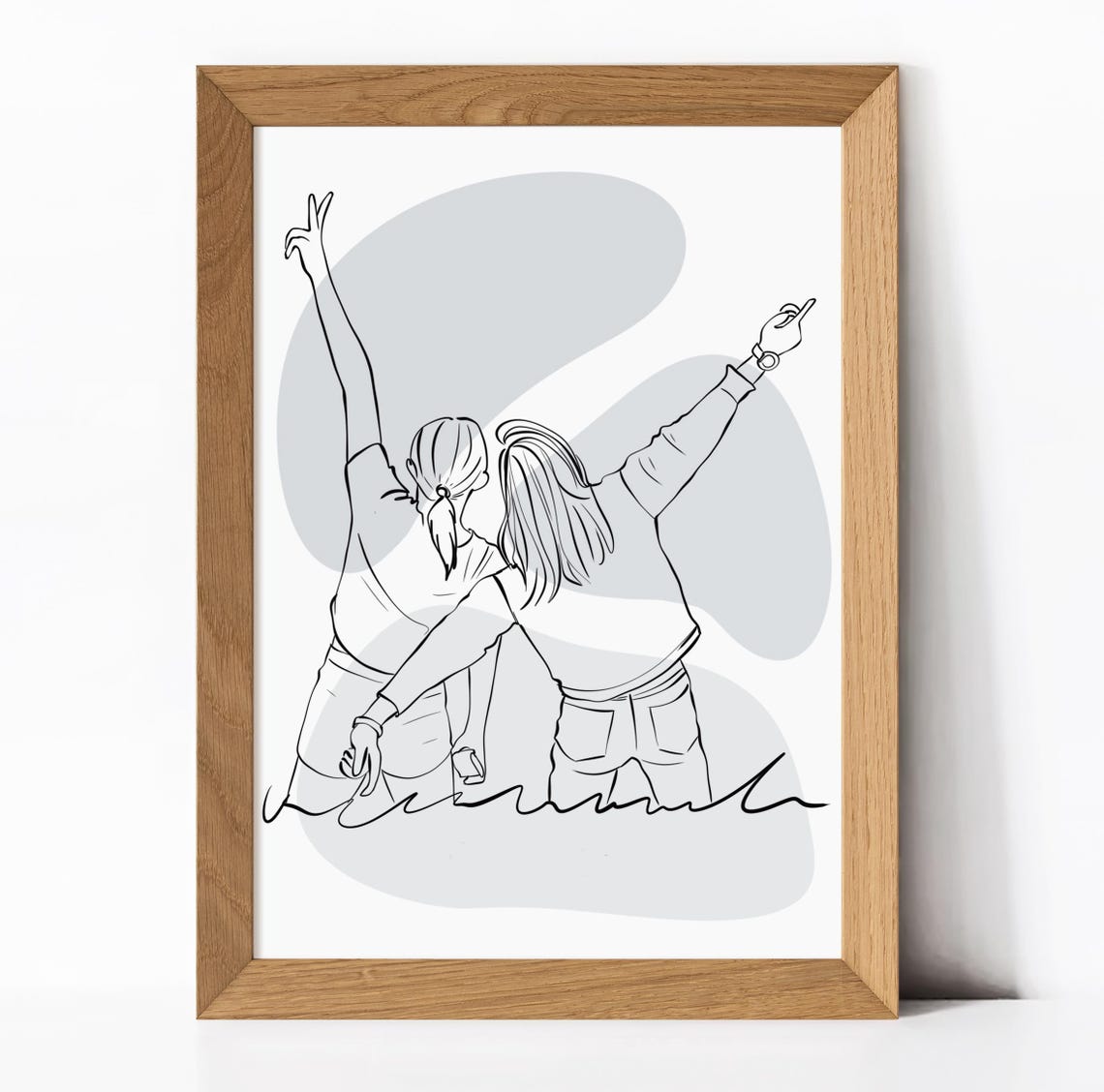Custom Line Drawing From Photo Personalized Portrait Minimalist Line Art Personalized Gift For Him Line Art Illustration Print - Image 3