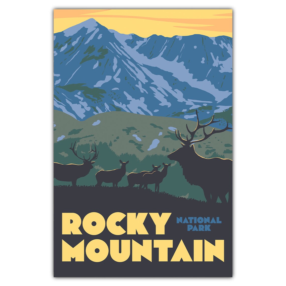 Rocky Mountain National Park Trail Ridge Road Art Print