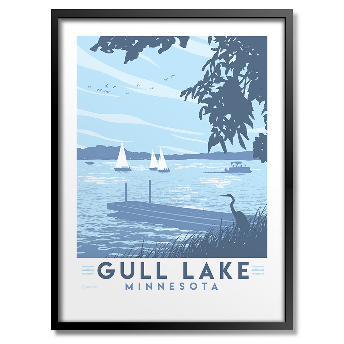 Gull Lake Minnesota Travel Poster