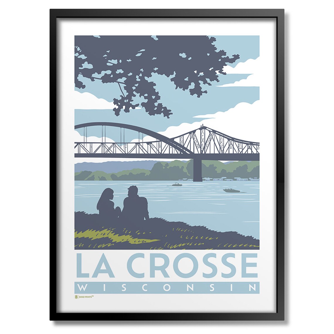 La Crosse Riverside Park Art Print