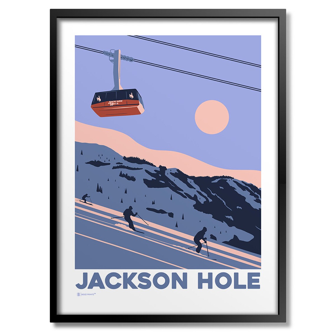 Jackson Hole Sunrise Art Print, Landscape View
