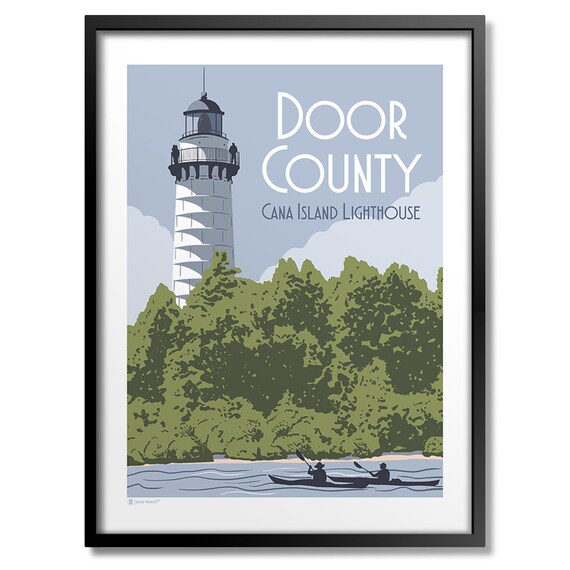 Door County Cana Island Lighthouse Art Print
