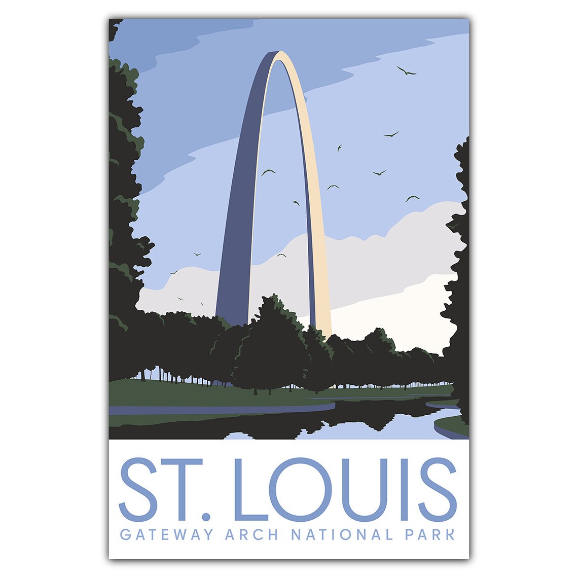St Louis Gateway Arch Travel Poster