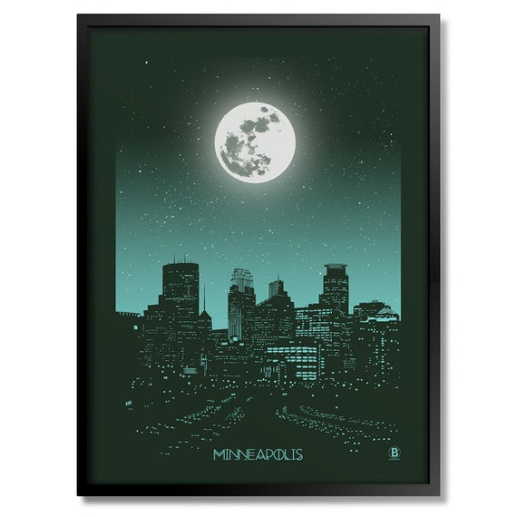 Minneapolis Moon Print