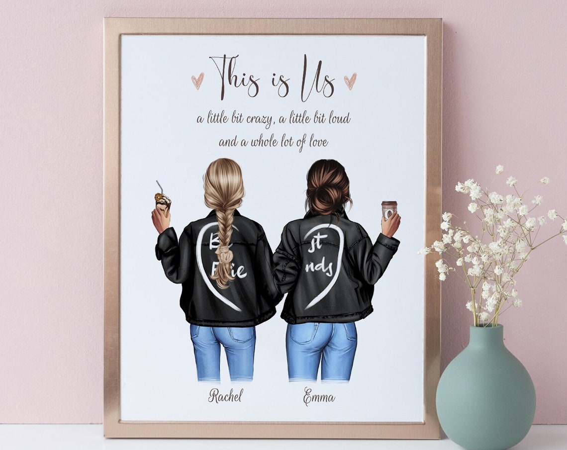 This Is Us Personalized Best Friends Jackets Print Rachel Emma
