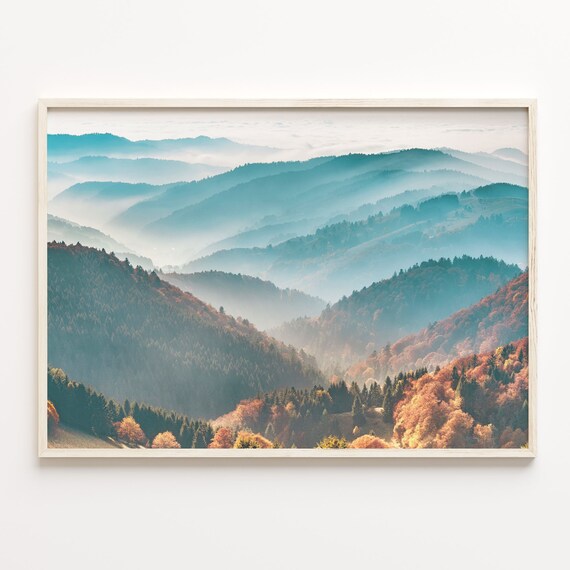 Mountain Landscape Colorful Poster Print Mountain Landscape Photo Art Art Boho Decor Colorful Wall Art Photography Poster Print C18 271