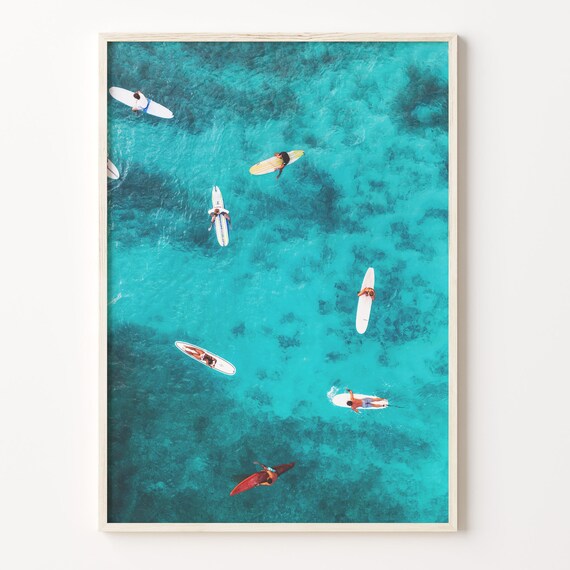 Surfing Colorful Poster Print Surfing Photo Wall Art Wall Art Boho Decor Colorful Wall Art Photography Poster Print C18 41