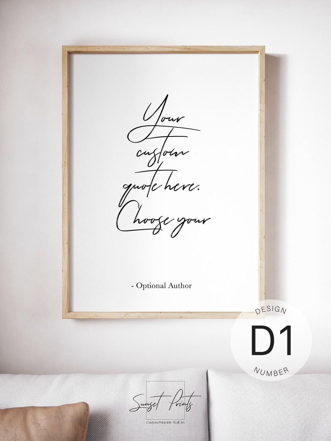 Personalized Custom Quote Typography Art Print - Image 5