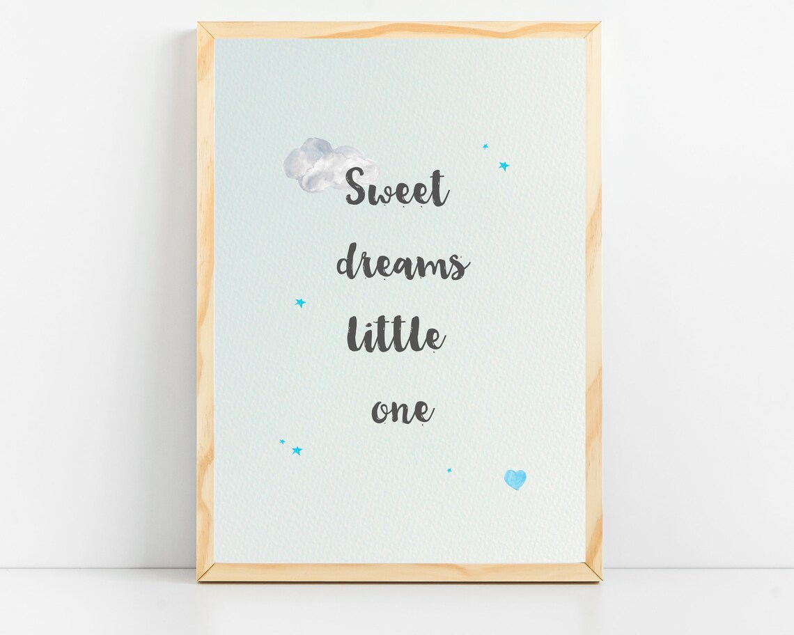 Moon and Stars Nursery Art Print for Boys' Room - Image 4