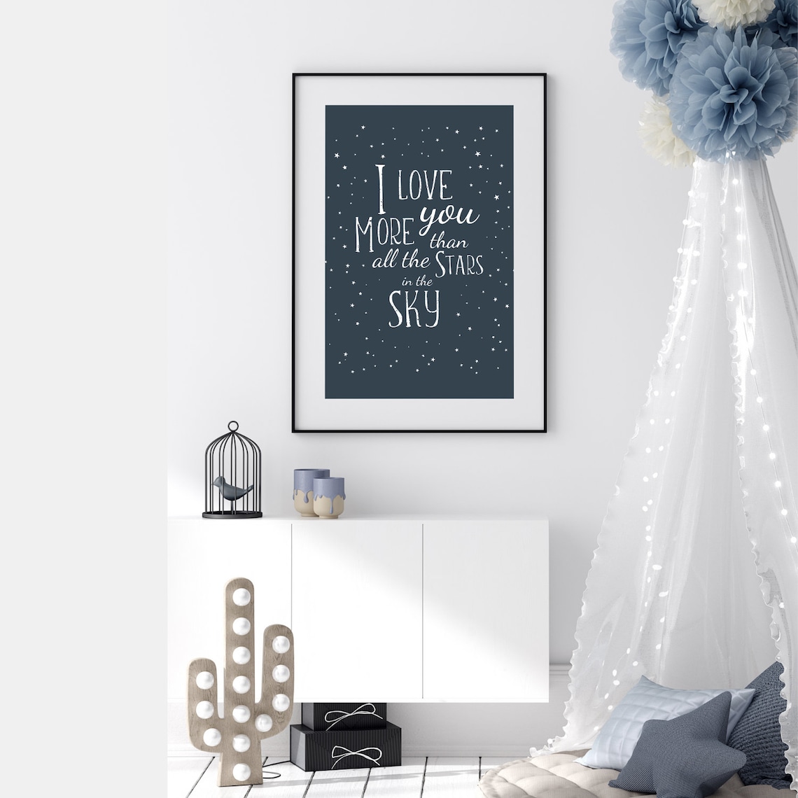 Space Themed Nursery, Outer Space Room Decor Print - Image 3