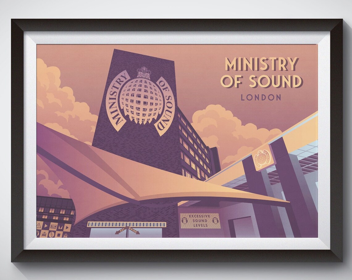 Ministry Of Sound London Nightclub Travel Poster