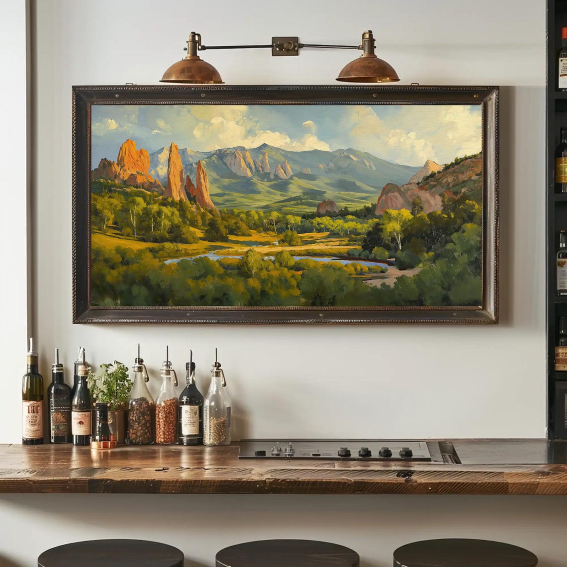 Garden Of The Gods Colorado Springs Nature Wall Art Framed Colorado Landscape For Living Room Office Bedroom Ready To Hang