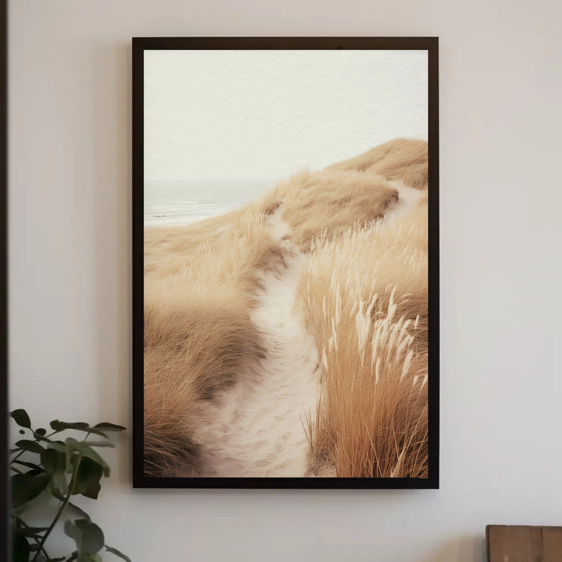 A Path Along Grassy Mountain Landscape Print Living Room Decor Print On And Framed Poster Abstract Decor
